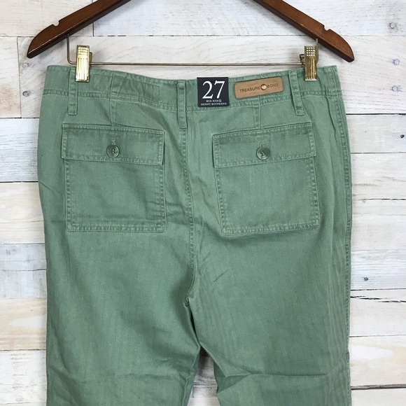 Treasure & Bond Green Patch Military Pants 27 - Picture 4 of 7